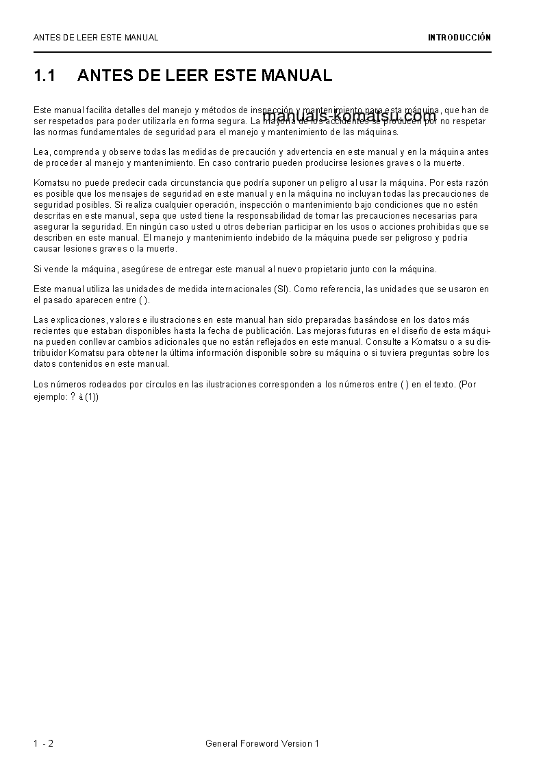 Protected: PC5500-6(DEU) S/N 15118 Operation manual (Spanish)