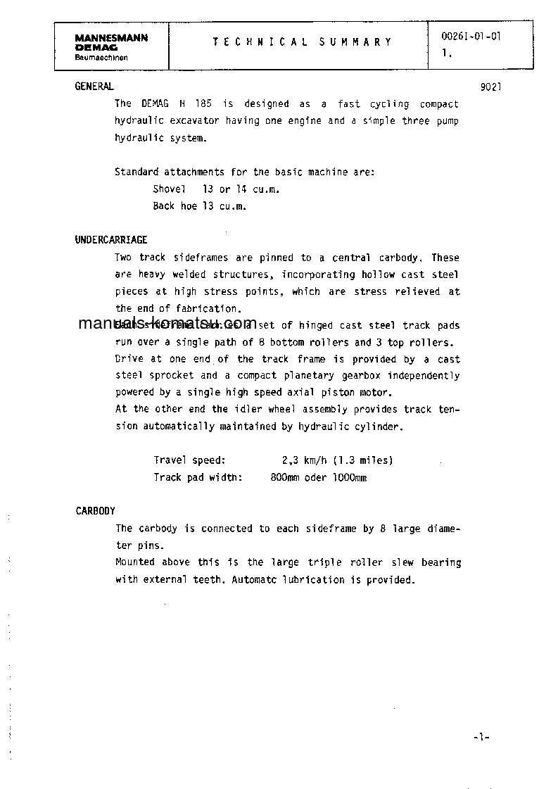 Protected: H185S(DEU) S/N 06081 Shop (repair) manual (English)