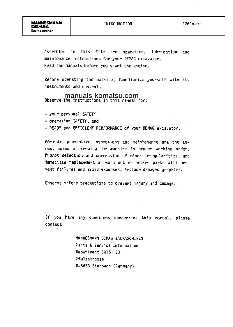 Protected: H185S(DEU) S/N 06111 Operation manual (English)