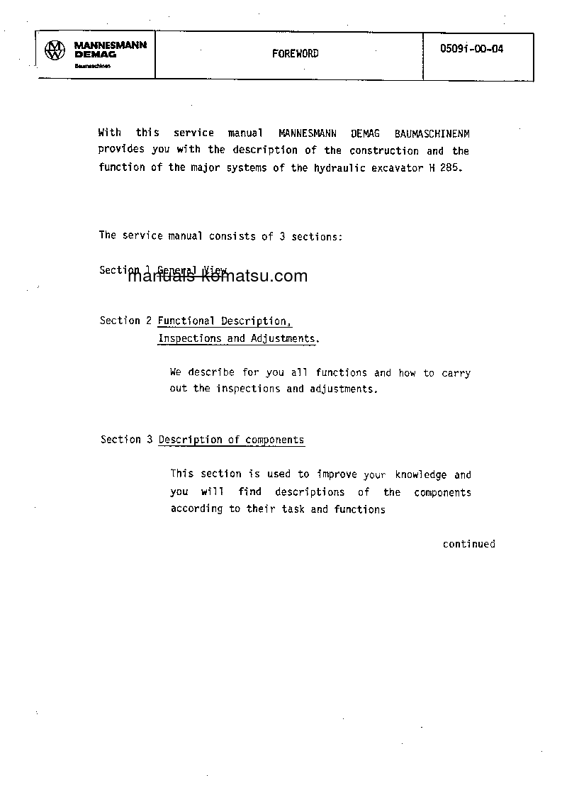 Protected: H285S(DEU) S/N 78067 Shop (repair) manual (English)