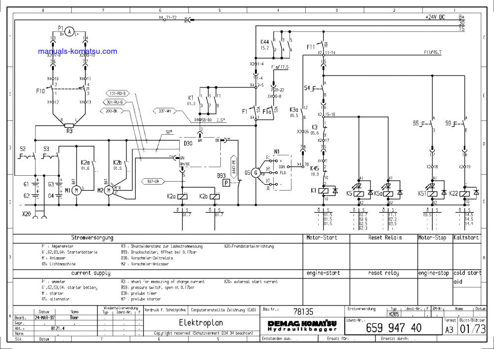 Protected: H285S(DEU) S/N 78135 Shop (repair) manual (English)