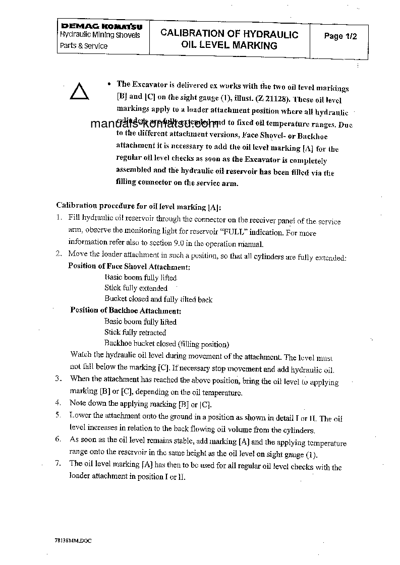 H285S(DEU) S/N 78139 Operation manual (English)