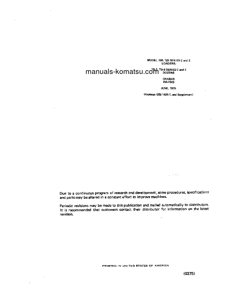 Protected: 125C S/N ALL Shop (repair) manual (English)