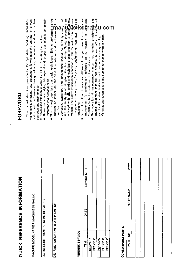 Protected: PC210-5(GBR)-K S/N K20001-K21557 Operation manual (English)