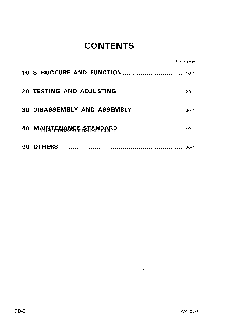 Protected: WA420-1(DEU)-H S/N H20001-UP Shop (repair) manual (English)