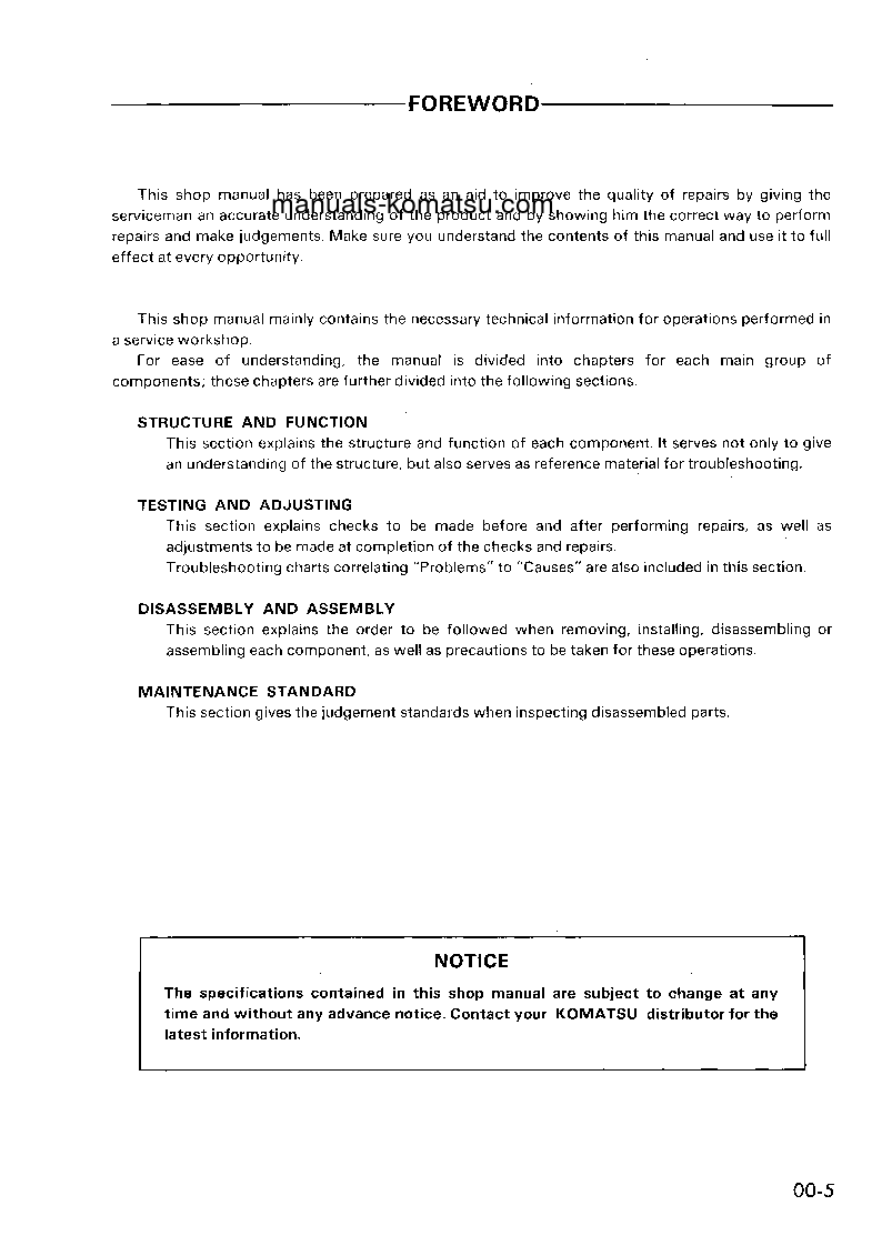 Protected: WA420-1(DEU)-H S/N H20001-UP Shop (repair) manual (English)