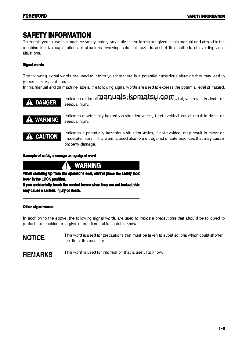 Protected: D41P-6(BRA) S/N B35001-B40000 Operation manual (English)