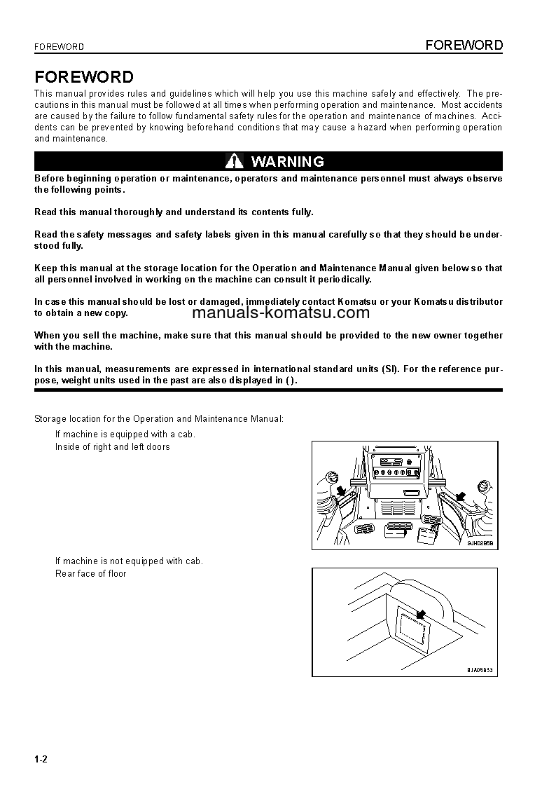 Protected: D61EX-15(BRA)-E0 S/N B46105-UP Operation manual (English)