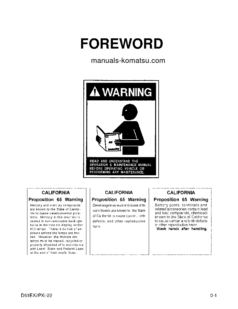 Protected: D51EXI-22(BRA) S/N B13500-UP Operation manual (English)