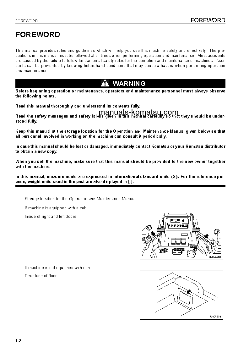 Protected: D61EX-15(BRA) S/N B40001-UP Operation manual (English)