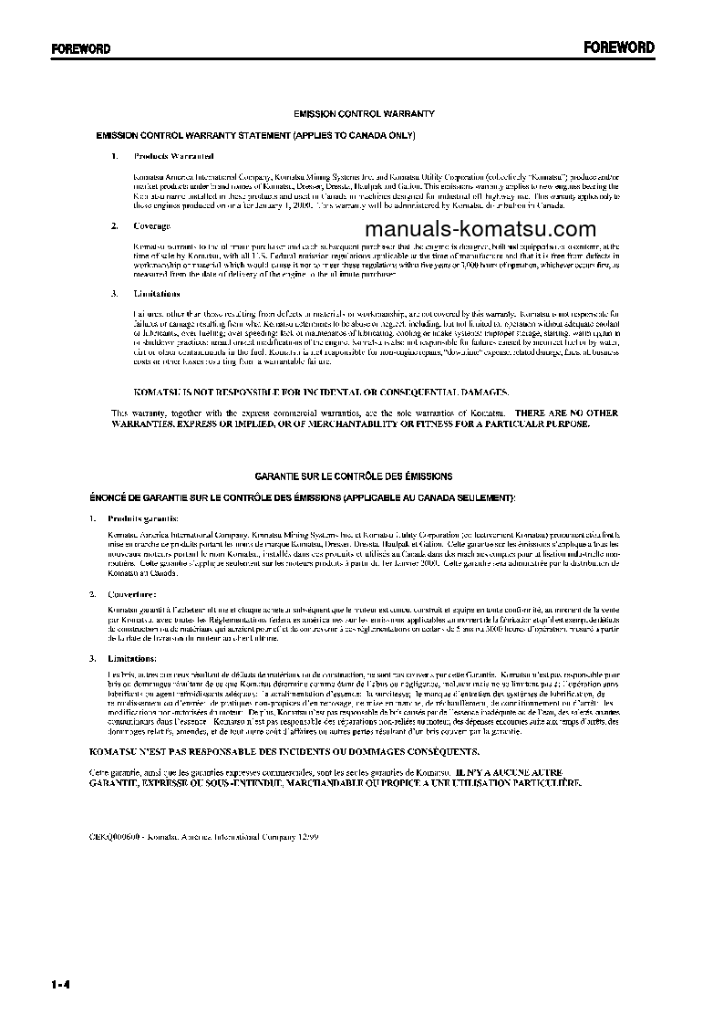 Protected: D61PX-12(BRA) S/N B3001-UP Operation manual (English)