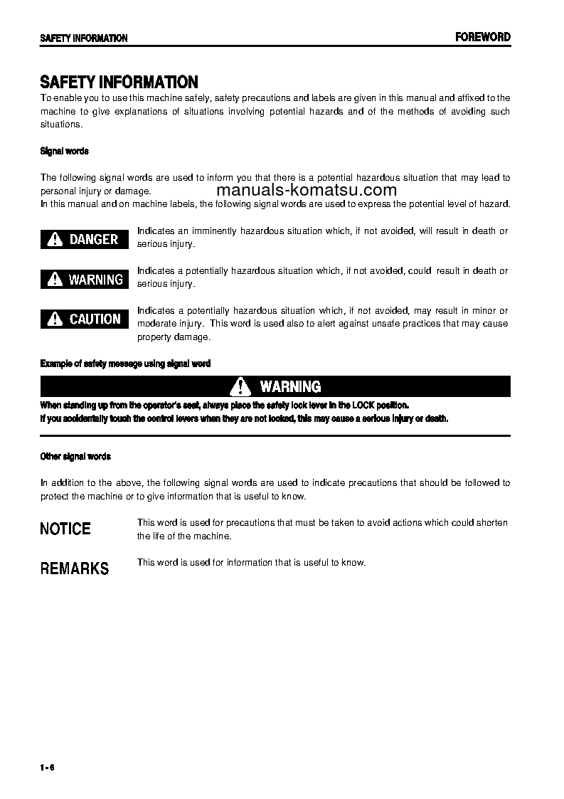 Protected: D61PX-12(BRA) S/N B3001-UP Operation manual (English)