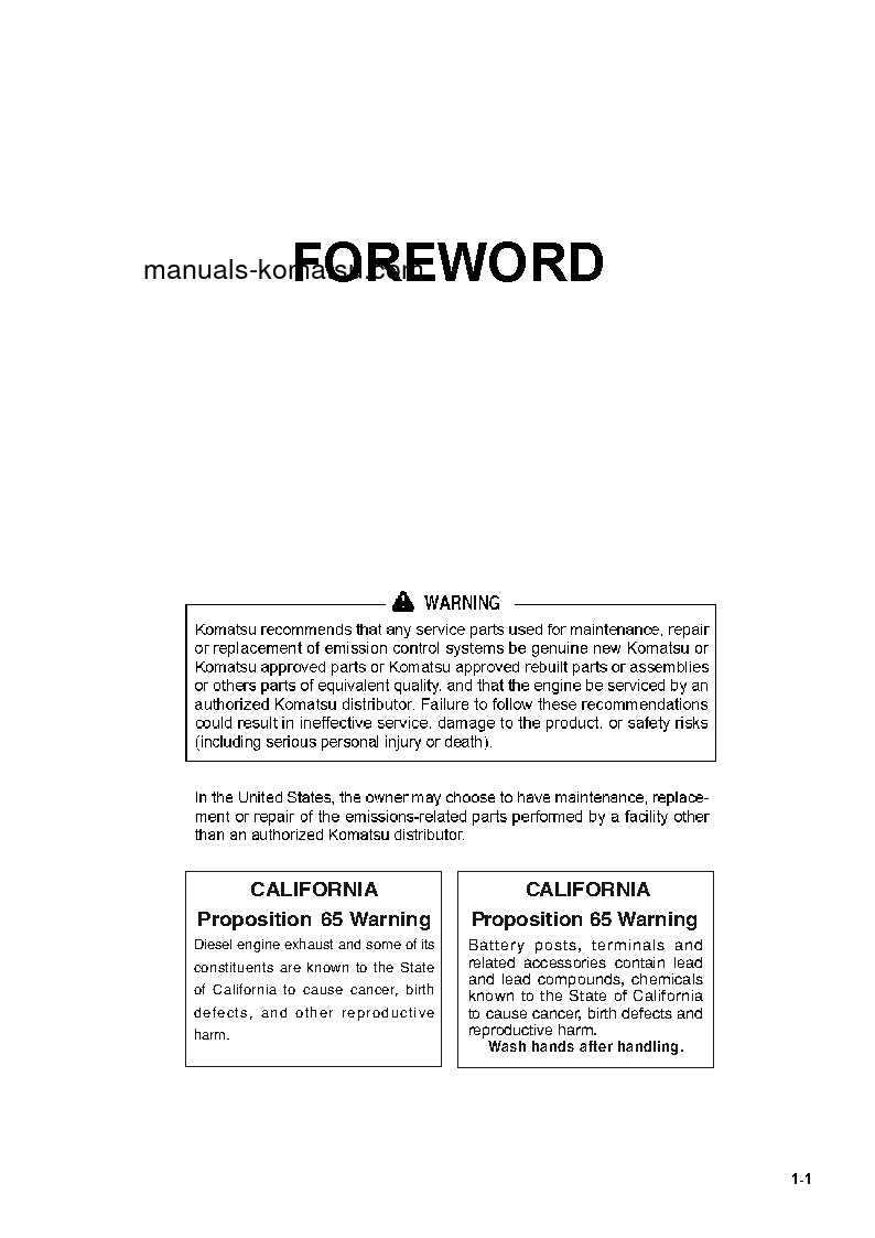 Protected: D61EX-24(BRA) S/N B60001-UP Operation manual (English)