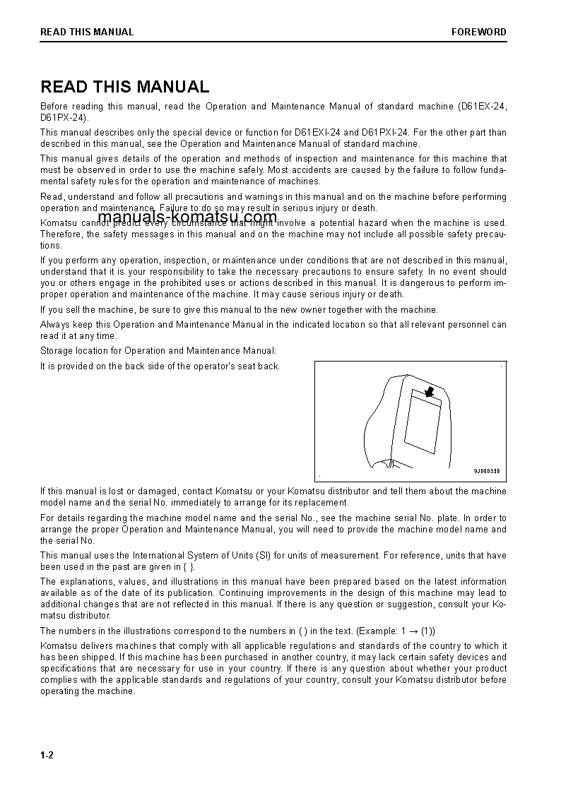Protected: D61PXI-24(BRA) S/N B60753-B60908 Operation manual (English)