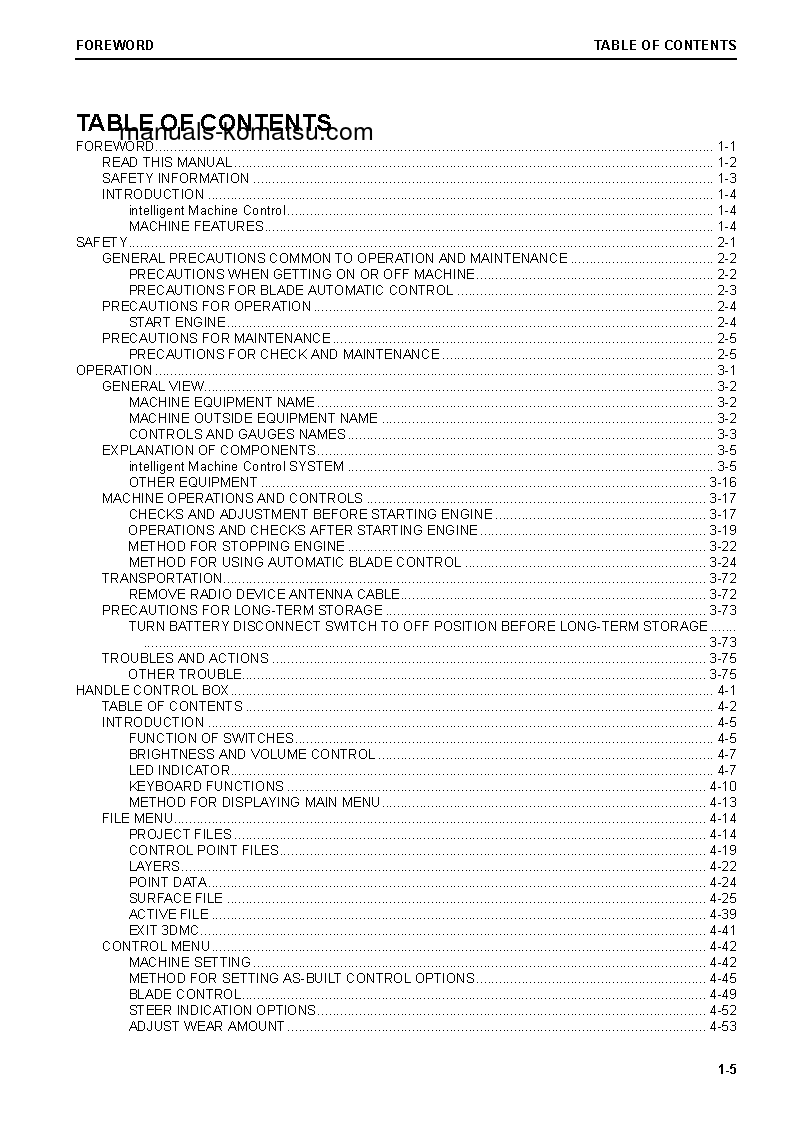 Protected: D61PXI-24(BRA) S/N B60753-B60908 Operation manual (English)