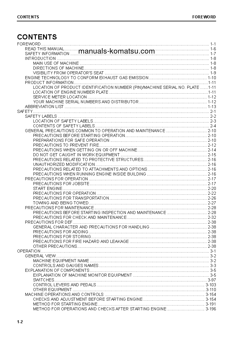Protected: D61PX-24(BRA) S/N B61370-UP Operation manual (English)