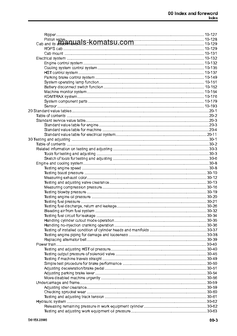 Protected: D61EX-23(BRA)-M0 S/N B50001-UP Shop (repair) manual (English)