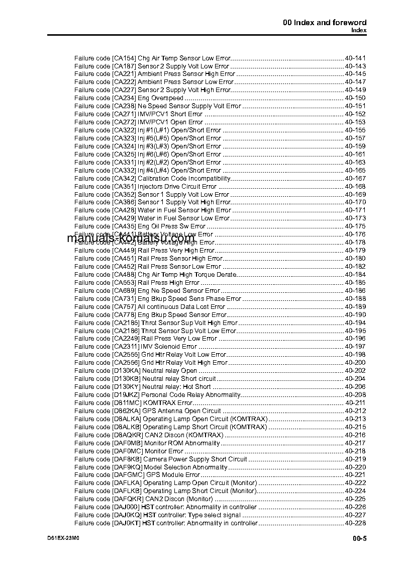 Protected: D61EX-23(BRA)-M0 S/N B50001-UP Shop (repair) manual (English)
