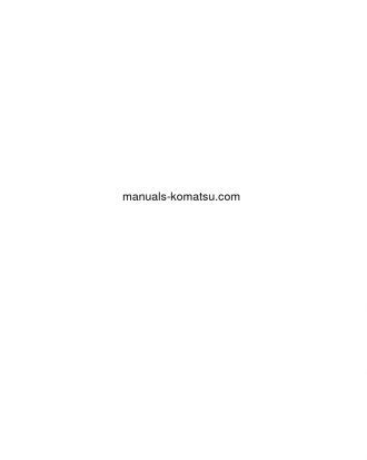 D61PX-24(JPN) S/N B60001-UP Shop (repair) manual (English)