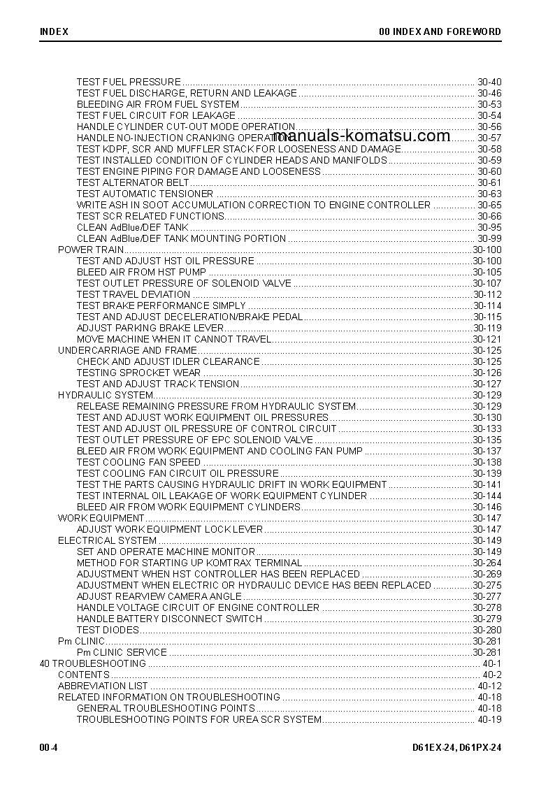 Protected: D61PX-24(BRA) S/N B60001-UP Shop (repair) manual (English)