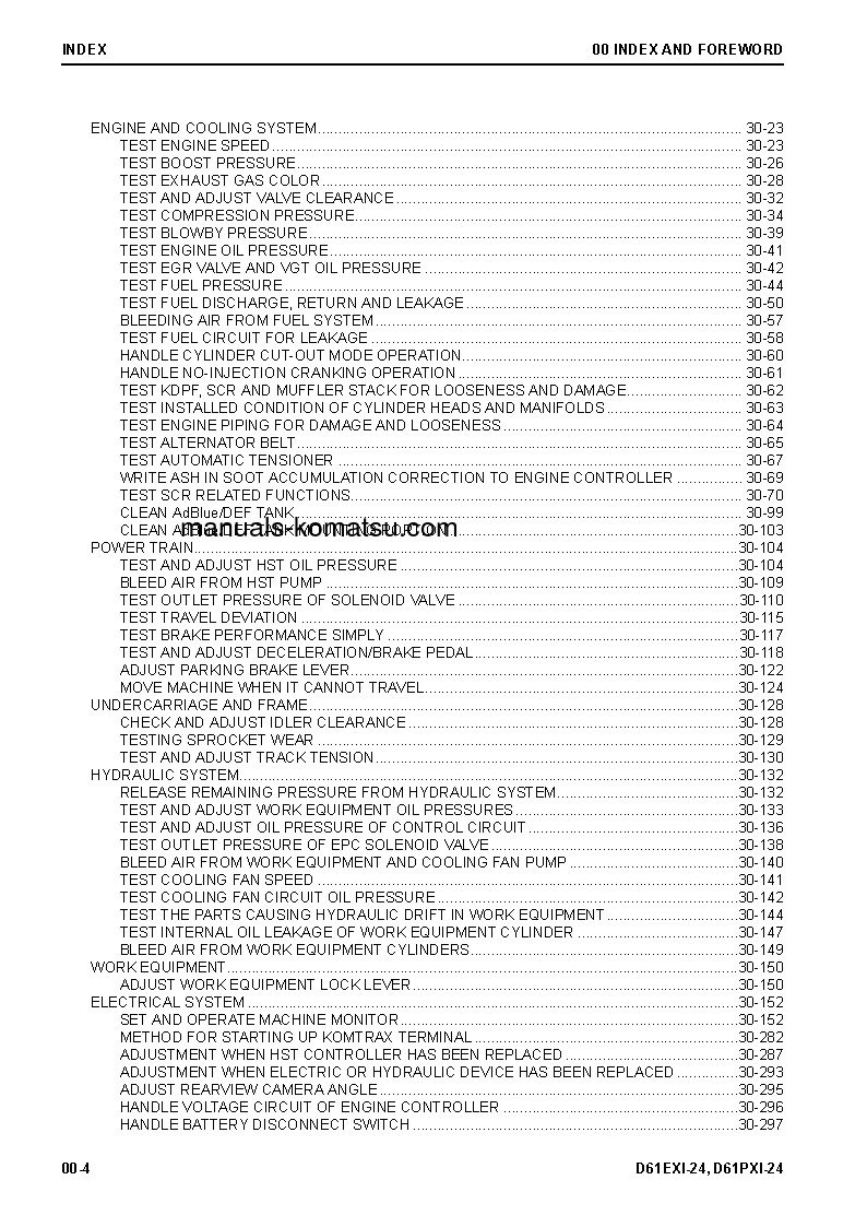 Protected: D61EXI-24(BRA) S/N B60001-UP Shop (repair) manual (English)