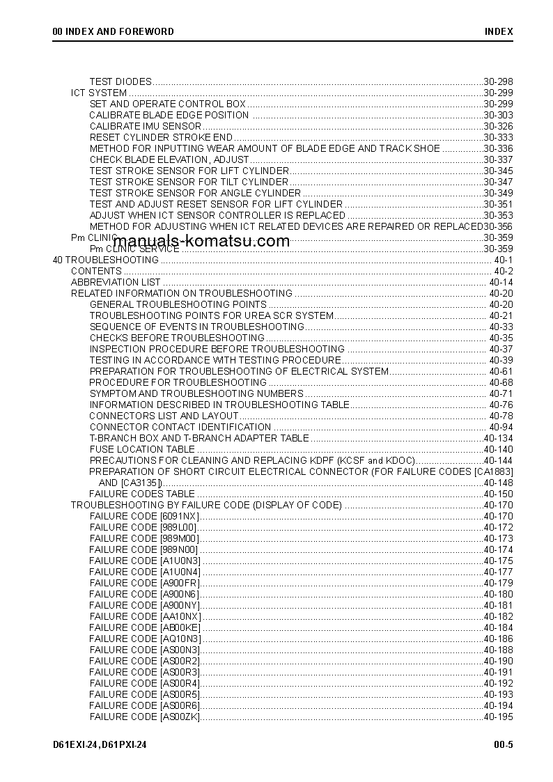 Protected: D61EXI-24(BRA) S/N B60001-UP Shop (repair) manual (English)