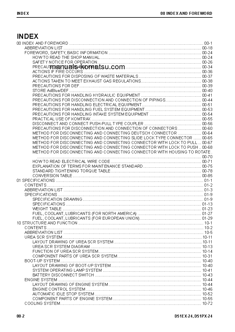 Protected: D51PX-24(BRA) S/N B20001-UP Shop (repair) manual (English)