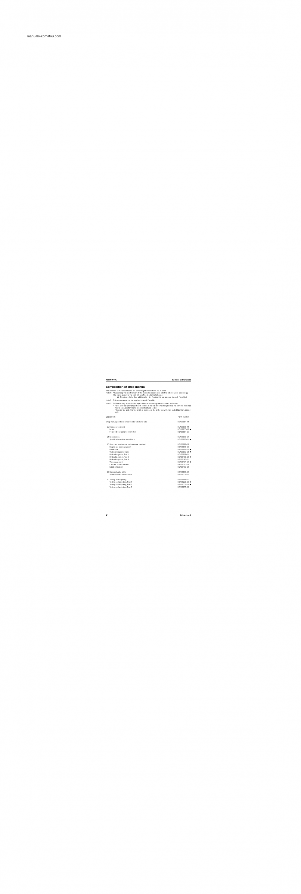 Protected: PC200LC-8(BRA) S/N B30001-UP Shop (repair) manual (English)