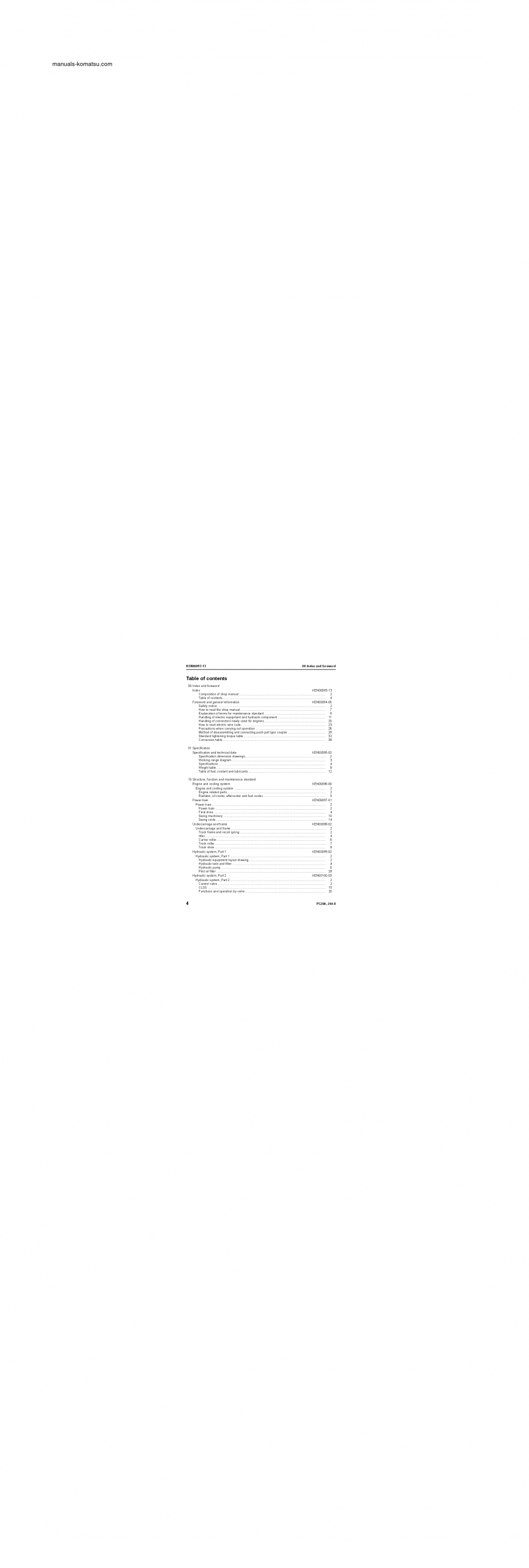 Protected: PC200LC-8(BRA) S/N B30001-UP Shop (repair) manual (English)