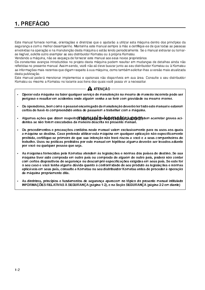 Protected: WD900-3(JPN) S/N 50001-UP Operation manual (Portuguese)