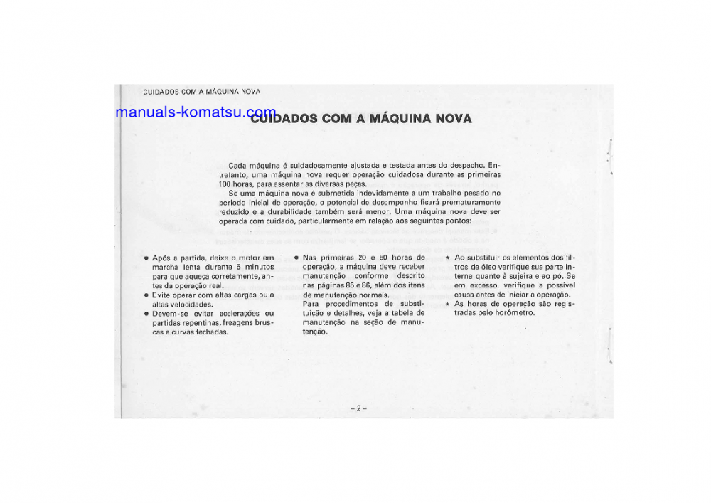 Protected: GD523R-1(JPN) S/N B1001-UP Operation manual (Portuguese)