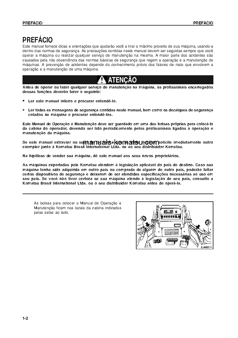 Protected: D275AX-5(JPN) S/N 20164-UP Operation manual (Portuguese)