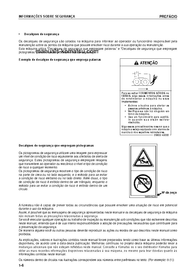 Protected: GD825A-2(JPN) S/N 12116-UP Operation manual (Portuguese)