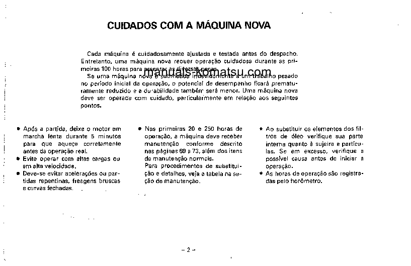Protected: D50A-15(JPN) S/N B3231-UP Operation manual (Portuguese)