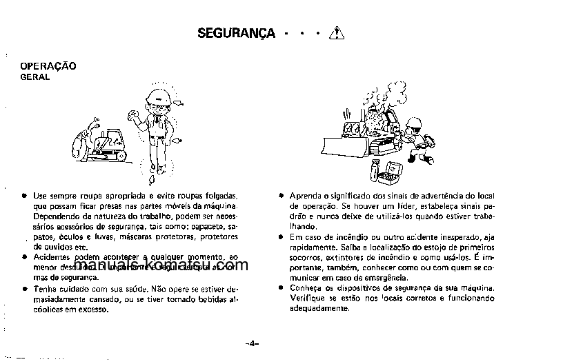 Protected: D50A-15(JPN) S/N B3231-UP Operation manual (Portuguese)