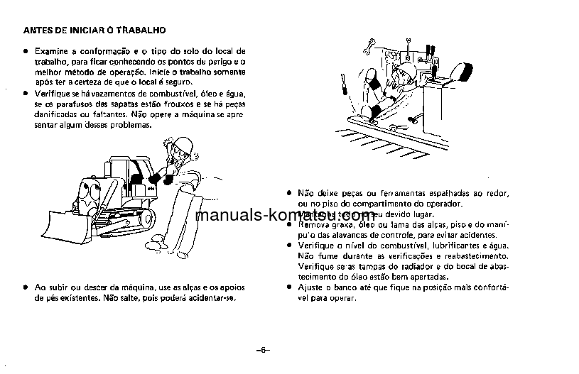 Protected: D50A-15(JPN) S/N B3231-UP Operation manual (Portuguese)