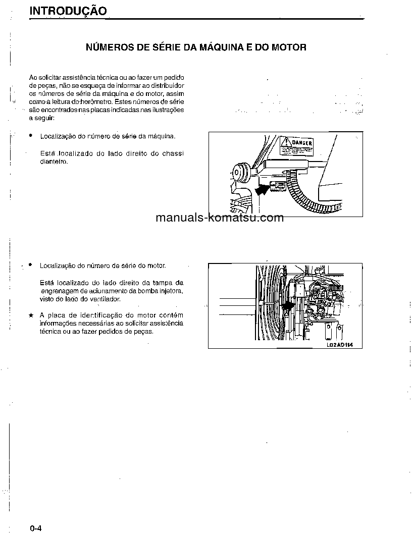 Protected: WA180-1(BRA)-B S/N B1340-UP Operation manual (Portuguese)