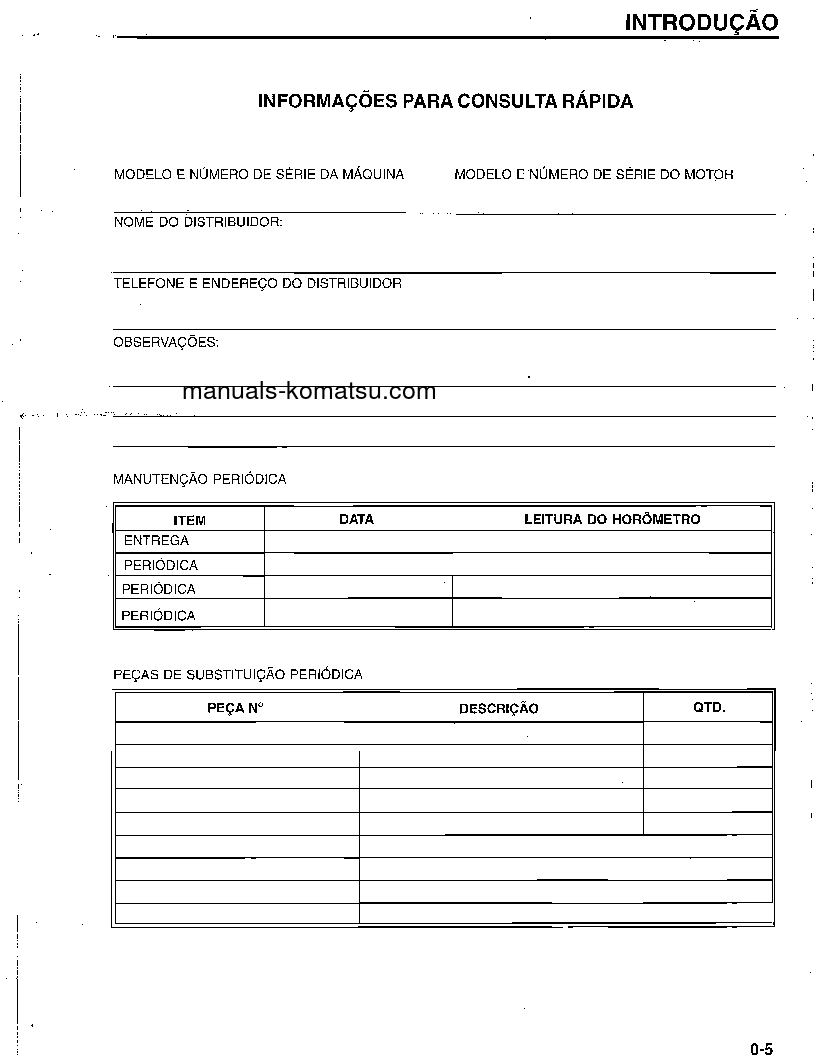 Protected: WA180-1(BRA)-B S/N B1340-UP Operation manual (Portuguese)