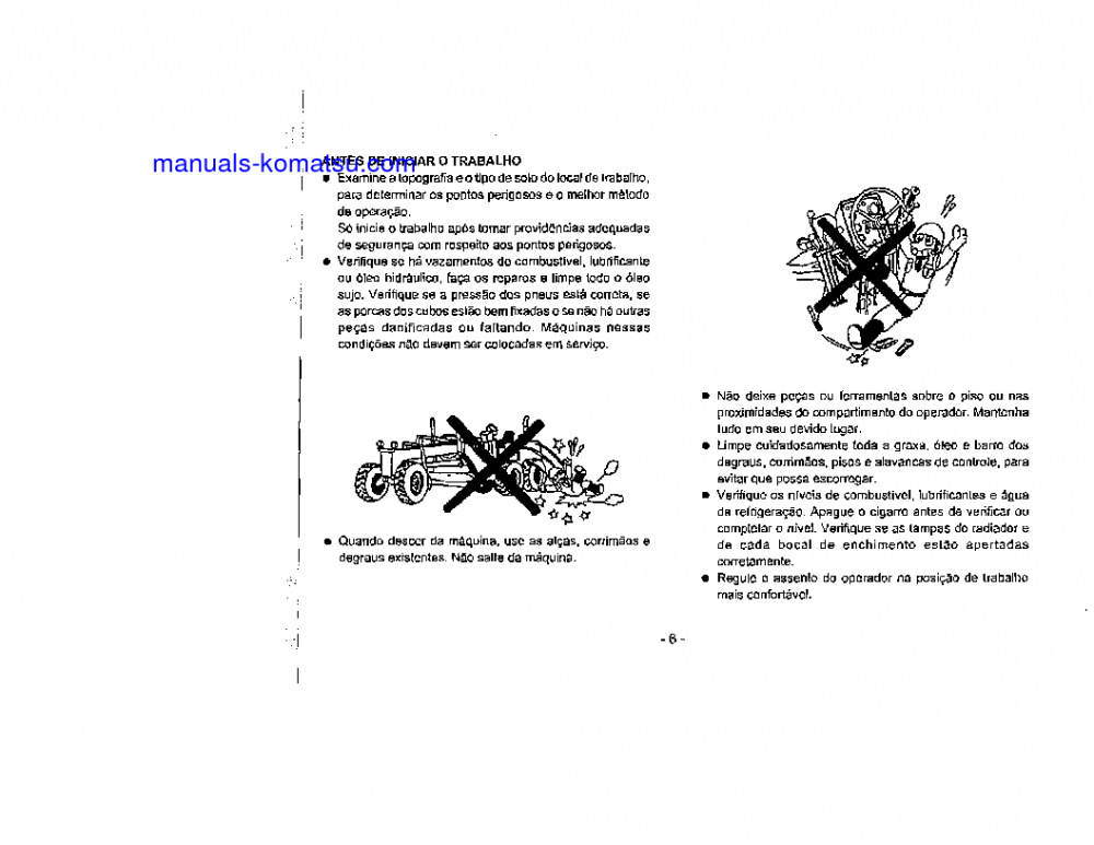 Protected: GD523A-1(JPN) S/N 30099-UP Operation manual (Portuguese)