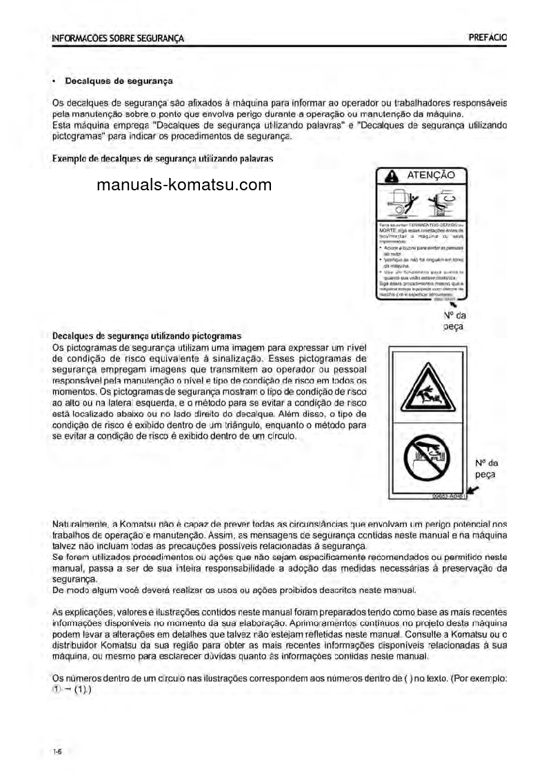 Protected: PC138US-8(GBR) S/N 22056-UP Operation manual (Portuguese)
