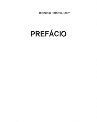 D85EX-15(JPN)-E0 S/N 11001-UP Operation manual (Portuguese)