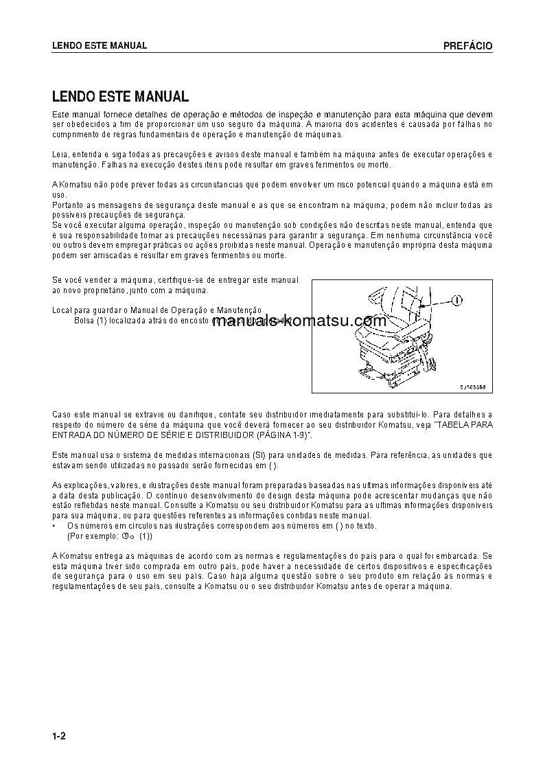 Protected: WA430-6(JPN) S/N 65001-UP Operation manual (Portuguese)