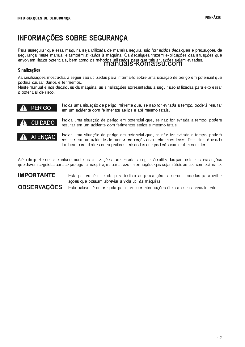 Protected: PC600LC-8(JPN) S/N 30001-UP Operation manual (Portuguese)