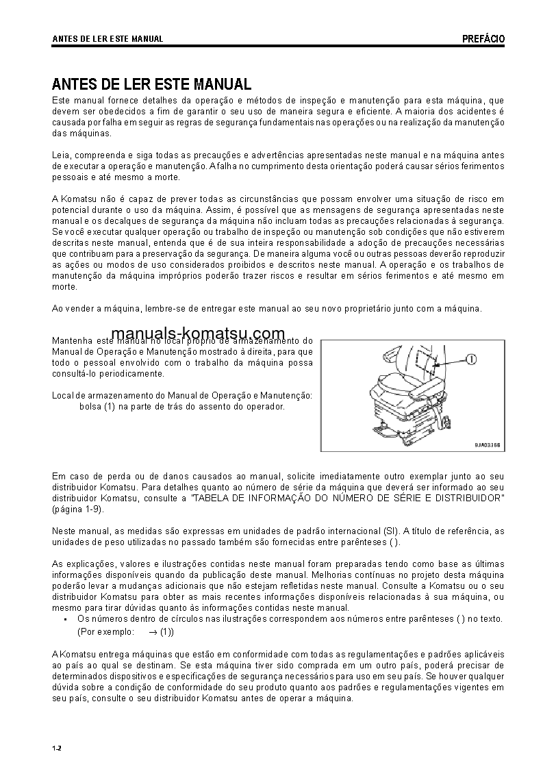 Protected: WA500-6(JPN) S/N 55001-UP Operation manual (Portuguese)