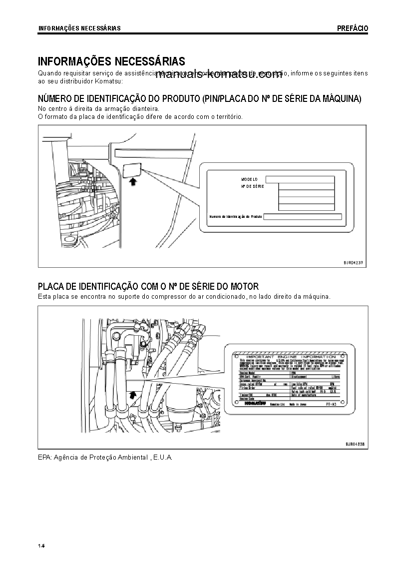 Protected: WA500-6(JPN) S/N 55001-UP Operation manual (Portuguese)