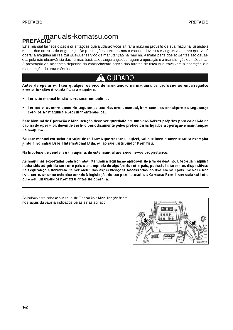 Protected: D475A-5(JPN)-E0 S/N 30001-UP Operation manual (Portuguese)