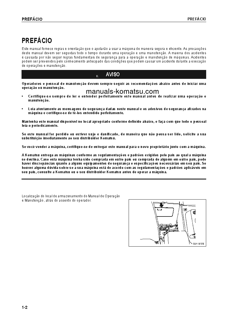 Protected: D155AX-6(JPN) S/N 80001-UP Operation manual (Portuguese)