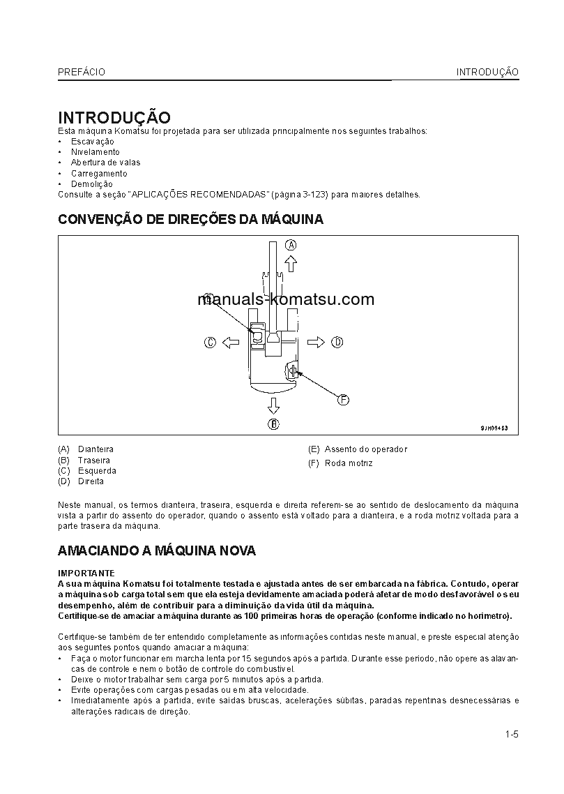 Protected: PC450LC-7(JPN)-E0 S/N 65001-UP Operation manual (Portuguese)