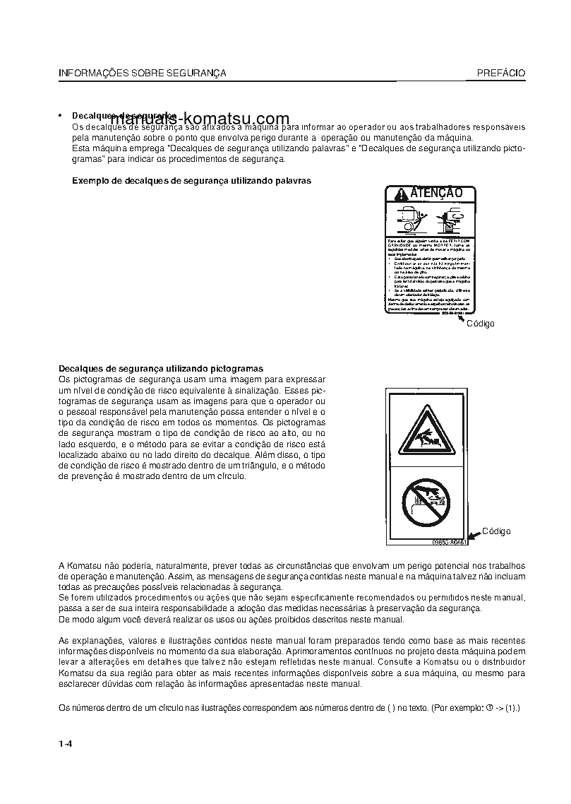 Protected: PC400LC-8(USA) S/N A88001-UP Operation manual (Portuguese)