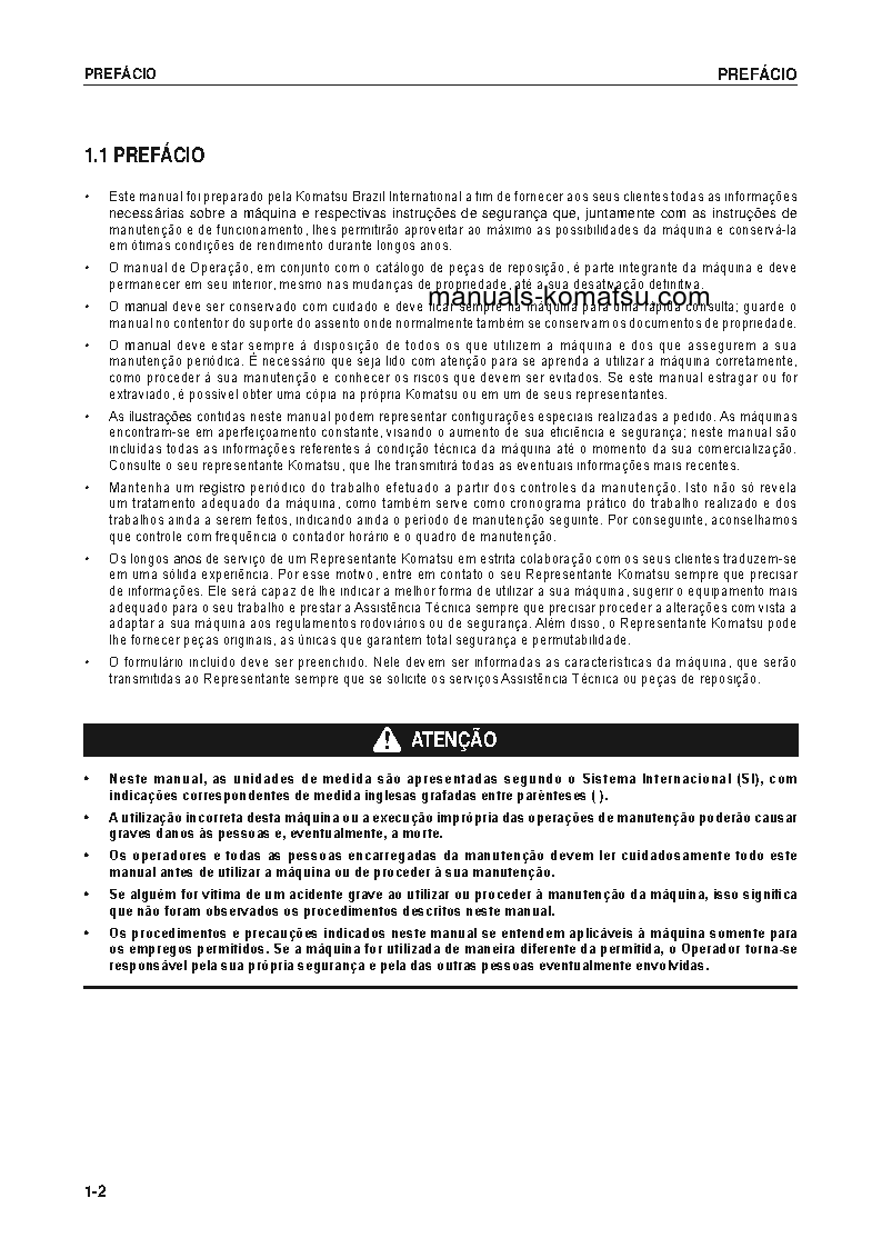 Protected: PC55MR-3(JPN) S/N 15001-UP Operation manual (Portuguese)